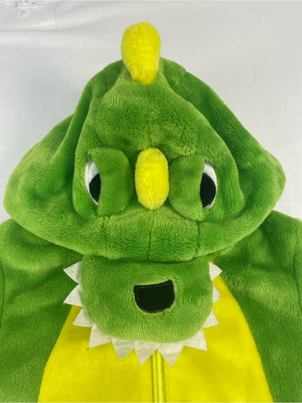 Toddler Dinosaur one piece fleece costume cuffs tail